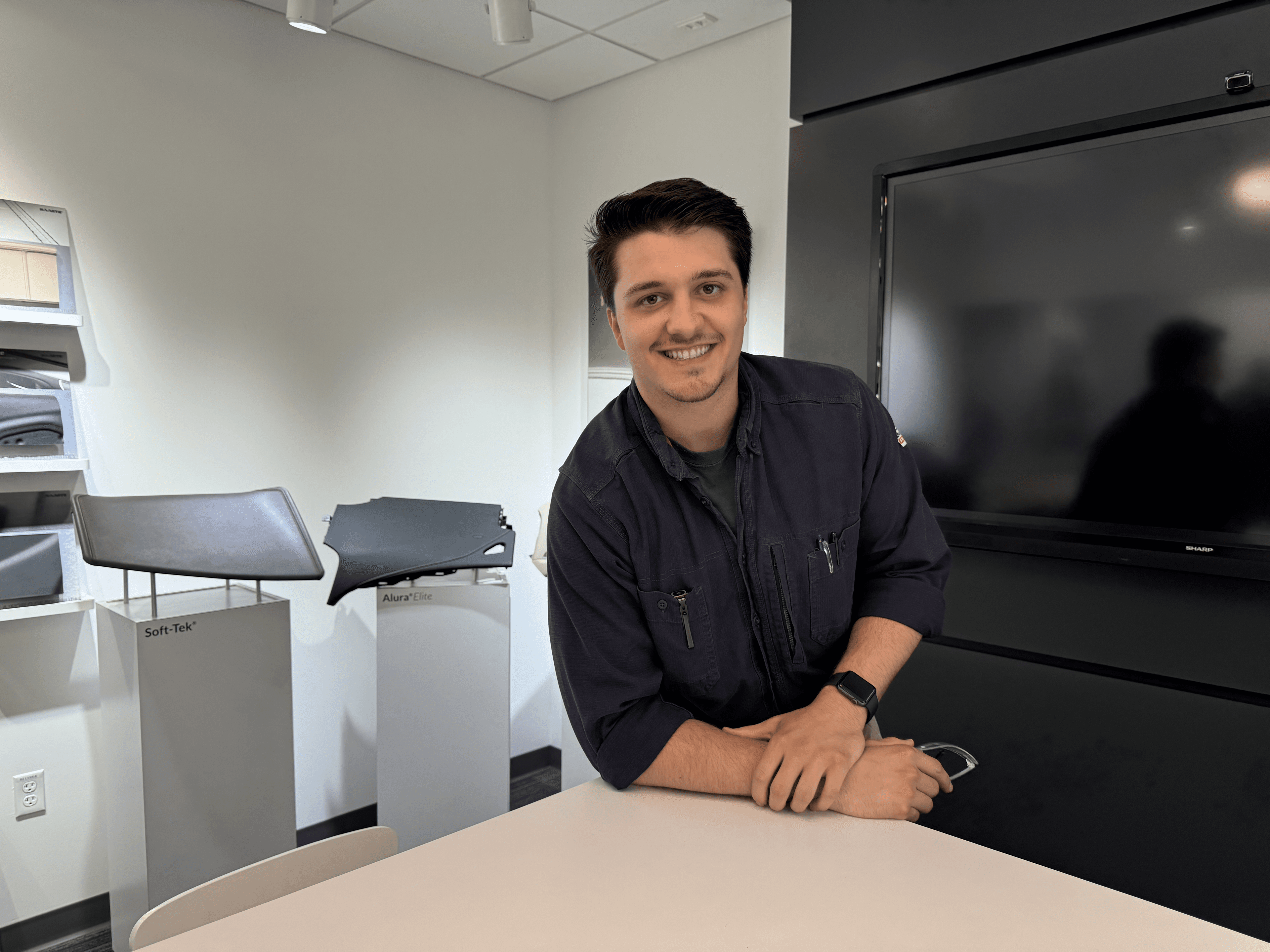 Haartz employee posing