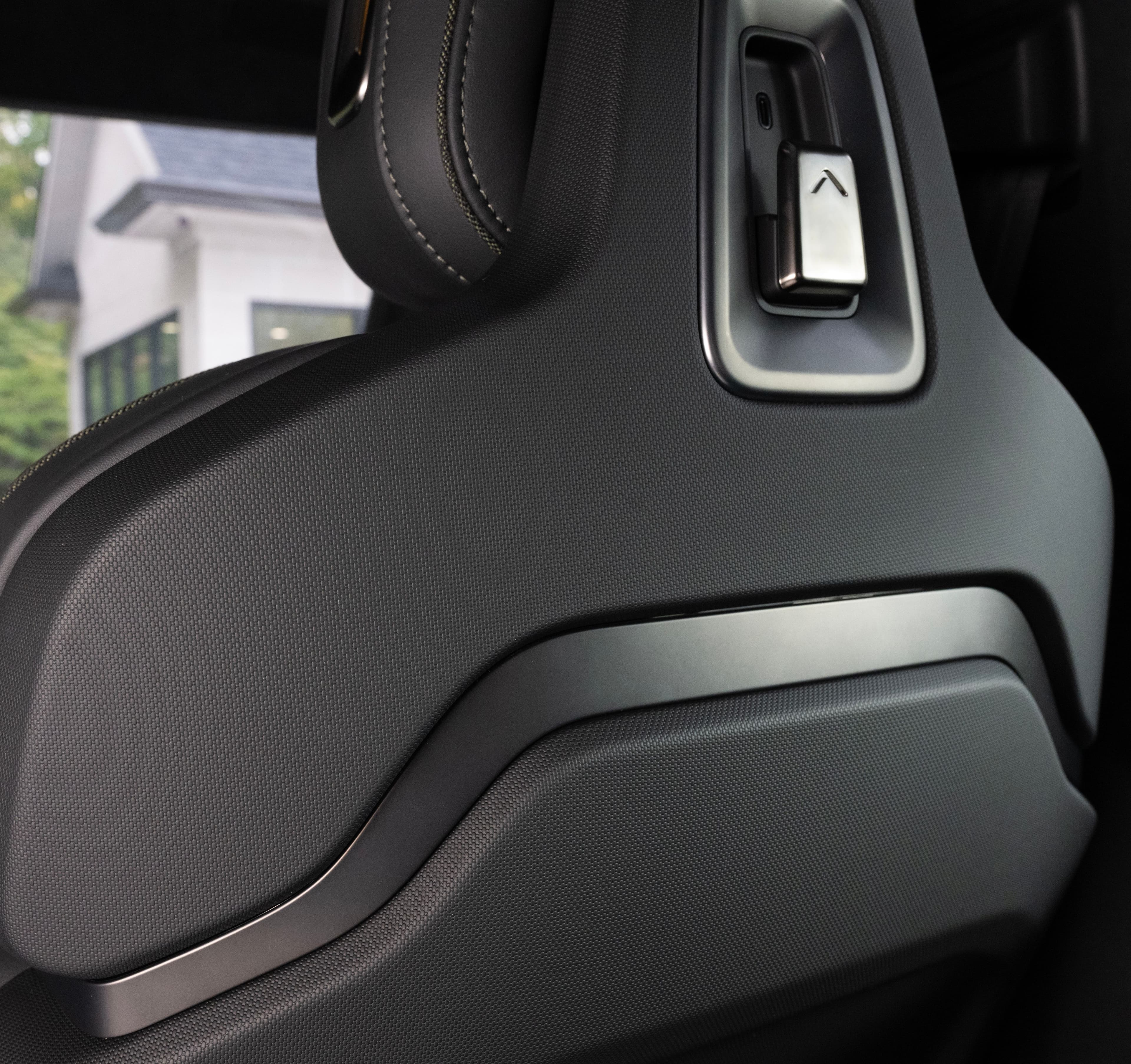 Rivian Seat back interior grain
